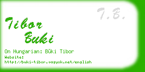 tibor buki business card