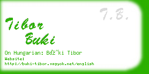 tibor buki business card